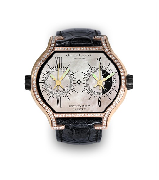 Replica DeLaCour City Cadet 2 A Rose Gold Diamond MOP WAPS0021-1469 Replica Watch